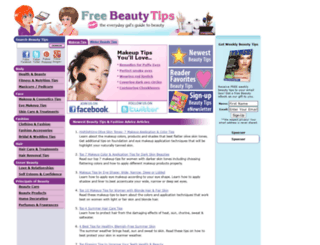 freebeautytips.org screenshot