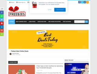 freebiesloot.com screenshot