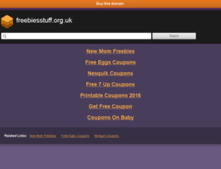 freebiesstuff.org.uk screenshot