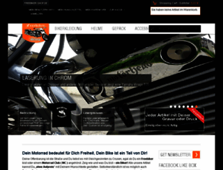 freebiker-shop.de screenshot