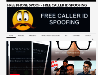 freecalleridspoofing.com screenshot