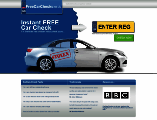 freecarchecks.co.uk screenshot