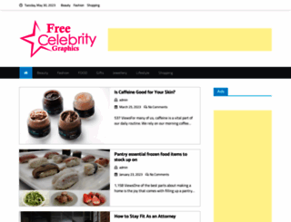 freecelebritygraphics.com screenshot