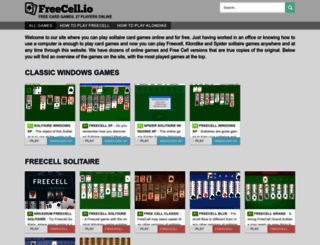 freecell.io screenshot