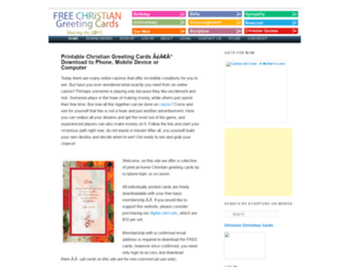 freechristiangreetingcards.com screenshot