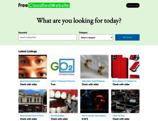 freeclassifiedwebsite.com screenshot