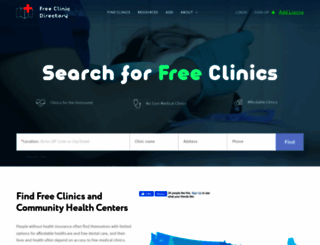 freeclinicdirectory.org screenshot