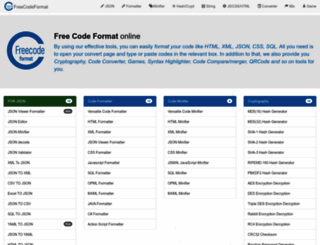 freecodeformat.com screenshot