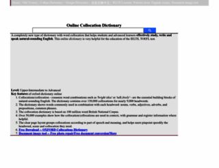 freecollocation.com screenshot
