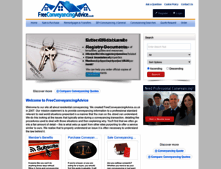 freeconveyancingadvice.co.uk screenshot