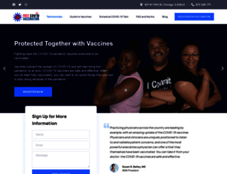 freecovidvaccination.com screenshot