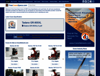 freecranespecs.com screenshot