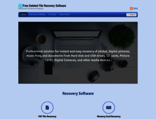 freedeletedfilerecoverysoftware.com screenshot