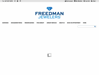freedmandiamonds.com screenshot