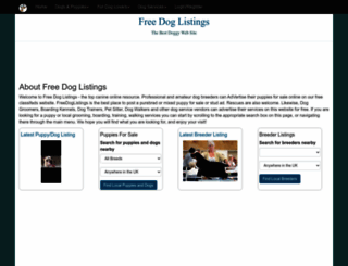 freedoglistings.co.uk screenshot