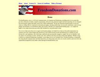 freedomdonations.com screenshot