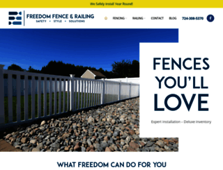 freedomfenceandrailing.com screenshot