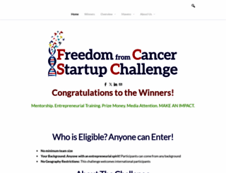 freedomfromcancerchallenge.org screenshot