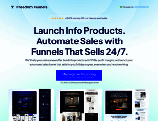 freedomfunnels.com screenshot