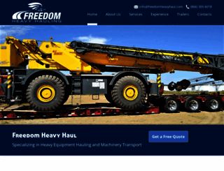 freedomheavyhaul.com screenshot