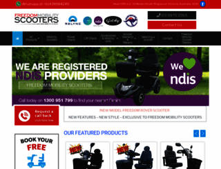 freedommobilityscooters.com.au screenshot