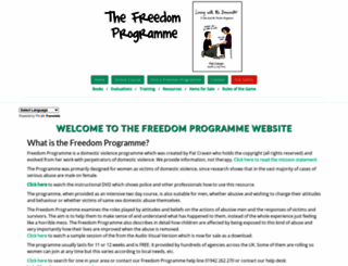 freedomprogramme.co.uk screenshot
