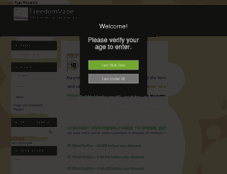 freedomvape.eu screenshot