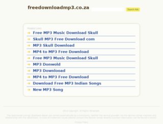 freedownloadmp3.co.za screenshot