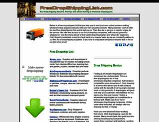 freedropshippinglist.com screenshot