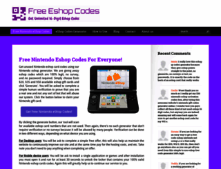 freeeshopcodes.net screenshot