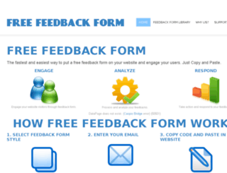 freefeedbackform.com screenshot