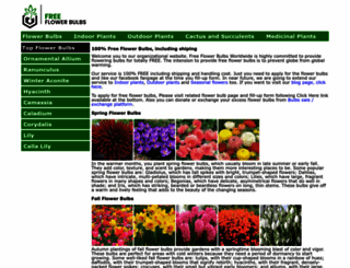 freeflowerbulbs.com screenshot