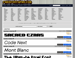 freefontspro.com screenshot