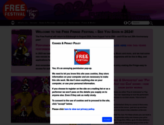 freefringe.co.uk screenshot