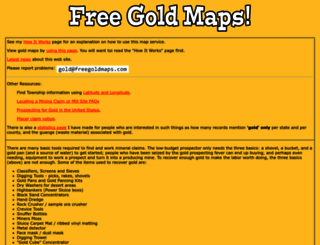 freegoldmaps.com screenshot