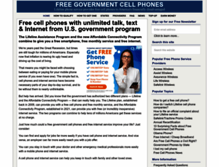 freegovernmentcellphones.net screenshot
