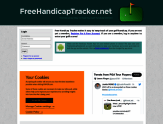 freehandicaptracker.net screenshot