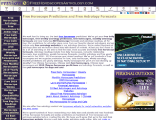 freehoroscopesastrology.com screenshot
