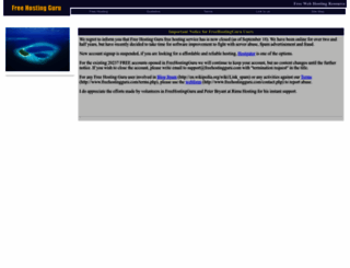 freehostingguru.com screenshot