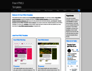 freehtml5templates.co.uk screenshot