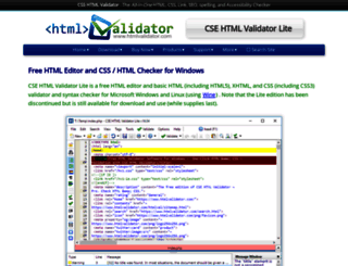 freehtmlvalidator.com screenshot
