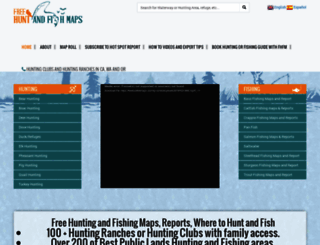 freehuntfishmaps.com screenshot