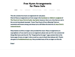 freehymnarrangements.weebly.com screenshot