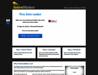 freeintromaker.com screenshot