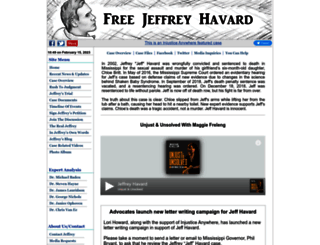 freejeffreyhavard.org screenshot