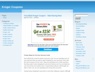 freekrogercoupons.wordpress.com screenshot