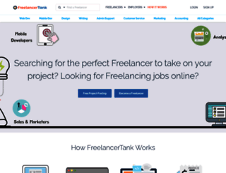 freelancertank.com screenshot