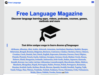 freelanguage.org screenshot