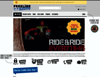 freelineskateshop.fr screenshot