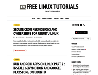 freelinuxtutorials.com screenshot